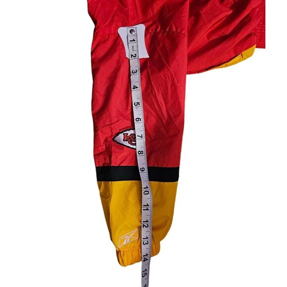 NFL Kanasas Chiefs Reebok Lined Hooded Full Zip Jacket 4T EUC Vintage - Picture 8 of 10